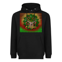 Black oh deer Heavyweight Hoodie - BundleAndBundleShop