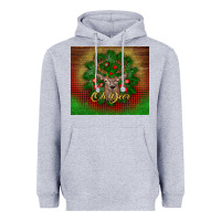 Heather Grey oh deer Heavyweight Hoodie - BundleAndBundleShop
