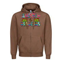 Chestnut Allergic to pendejas mexico Zipper Hoodie - FaDigitalArtStudio