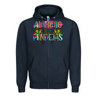 Navy Allergic to pendejas mexico Zipper Hoodie - FaDigitalArtStudio