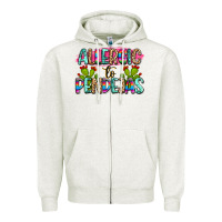 Oatmeal Heather Allergic to pendejas mexico Zipper Hoodie - FaDigitalArtStudio
