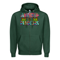 Sports Green Allergic to pendejas mexico Zipper Hoodie - FaDigitalArtStudio