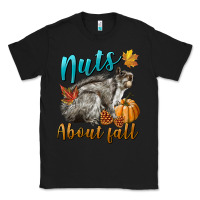 Black Nuts About Fall Squirrel Classic Tee - LillyAllenDesigns