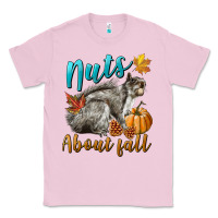 Bubblegum Pink Nuts About Fall Squirrel Classic Tee - LillyAllenDesigns