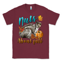 Burgundy Nuts About Fall Squirrel Classic Tee - LillyAllenDesigns