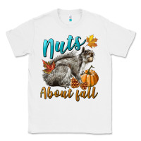 White Nuts About Fall Squirrel Classic Tee - LillyAllenDesigns
