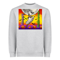 Heather Grey happy halloween Heavyweight Sweatshirt - TumblerDesignByShophia