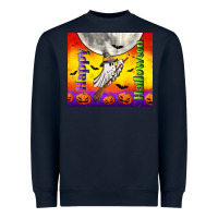 Navy happy halloween Heavyweight Sweatshirt - TumblerDesignByShophia