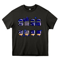 Asphalt valentine's day school pencils navy blue Heavy Core Tee - MaliasSmallBusiness