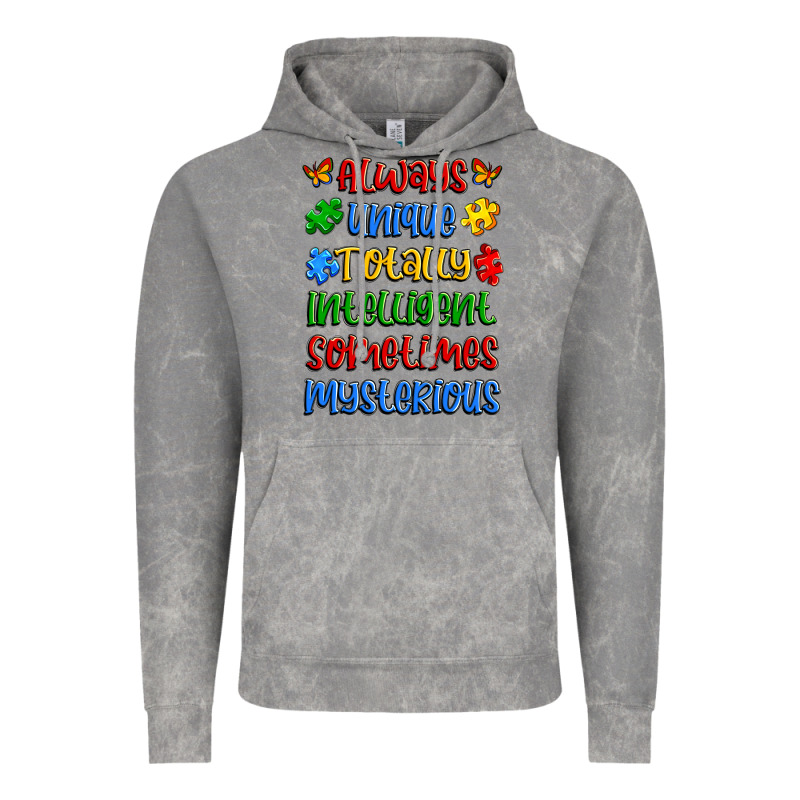 Always Unique Totally Intelligent Sometimes Myster Vintage Hoodie by Artiststas | Teevron
