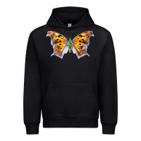Black Question Mark Butterfly Urban Hoodie - LillyAllenDesigns
