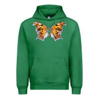 Emerald Question Mark Butterfly Urban Hoodie - LillyAllenDesigns