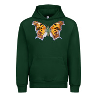 Foreset Green Question Mark Butterfly Urban Hoodie - LillyAllenDesigns