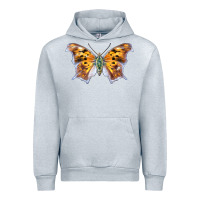 Heather Grey Question Mark Butterfly Urban Hoodie - LillyAllenDesigns