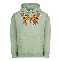 Pigment Oil Green Question Mark Butterfly Urban Hoodie - LillyAllenDesigns