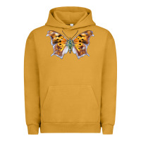 Pigment Peanut Butter Question Mark Butterfly Urban Hoodie - LillyAllenDesigns