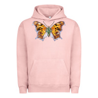 Pigment Salmon Question Mark Butterfly Urban Hoodie - LillyAllenDesigns