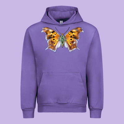 Question Mark Butterfly Urban Hoodie Designed By Lillyallendesigns