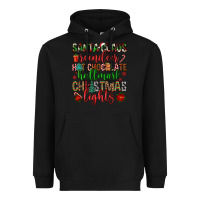 Black santa claus reindeer hallmark hot chocolate christ Heavyweight Hoodie - FaDigitalArtStudio