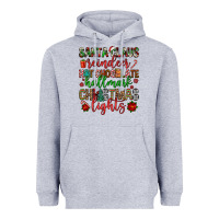 Heather Grey santa claus reindeer hallmark hot chocolate christ Heavyweight Hoodie - FaDigitalArtStudio