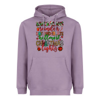 Lavender santa claus reindeer hallmark hot chocolate christ Heavyweight Hoodie - FaDigitalArtStudio