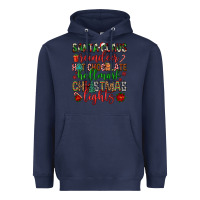 Navy santa claus reindeer hallmark hot chocolate christ Heavyweight Hoodie - FaDigitalArtStudio