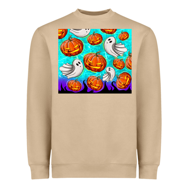 Halloween Pumpkins With Ghosts Heavyweight Sweatshirt by TumblerDesignByShophia | Teevron