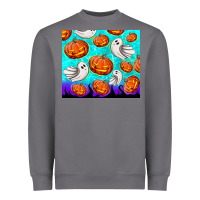 Storm halloween pumpkins with ghosts Heavyweight Sweatshirt - TumblerDesignByShophia