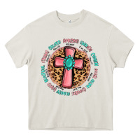 Cream love myself cross Heavy Core Tee - MaliasSmallBusiness