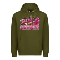 Army Green Tackle cancer Football Premium Hoodie - FaDigitalArtStudio