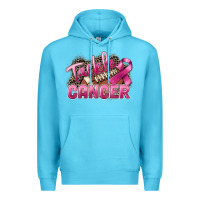 Ocean Blue Tackle cancer Football Premium Hoodie - FaDigitalArtStudio