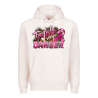 Pale Pink Tackle cancer Football Premium Hoodie - FaDigitalArtStudio