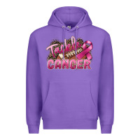 Purple Tackle cancer Football Premium Hoodie - FaDigitalArtStudio