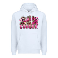 White Tackle cancer Football Premium Hoodie - FaDigitalArtStudio