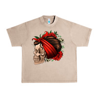 French Oak bandana and roses skull Urban Heavy Tee - Jasminsmagicworld