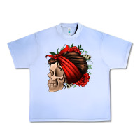 Grape Ice bandana and roses skull Urban Heavy Tee - Jasminsmagicworld