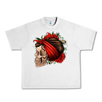 Lunar Rock bandana and roses skull Urban Heavy Tee - Jasminsmagicworld