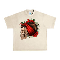 Sandshell bandana and roses skull Urban Heavy Tee - Jasminsmagicworld