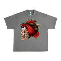 Tornado bandana and roses skull Urban Heavy Tee - Jasminsmagicworld