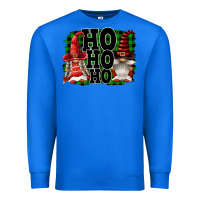 True Royal Ho Ho Ho Christmas Gnomes Premium Sweatshirt - FaDigitalArtStudio