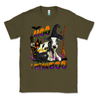 Army Green Moo I Mean Boo Holstein Cow Classic Tee - LillyAllenDesigns