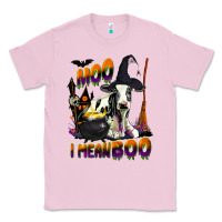 Bubblegum Pink Moo I Mean Boo Holstein Cow Classic Tee - LillyAllenDesigns