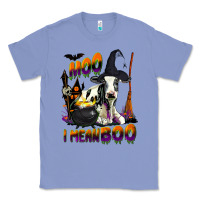 Colony Blue Moo I Mean Boo Holstein Cow Classic Tee - LillyAllenDesigns
