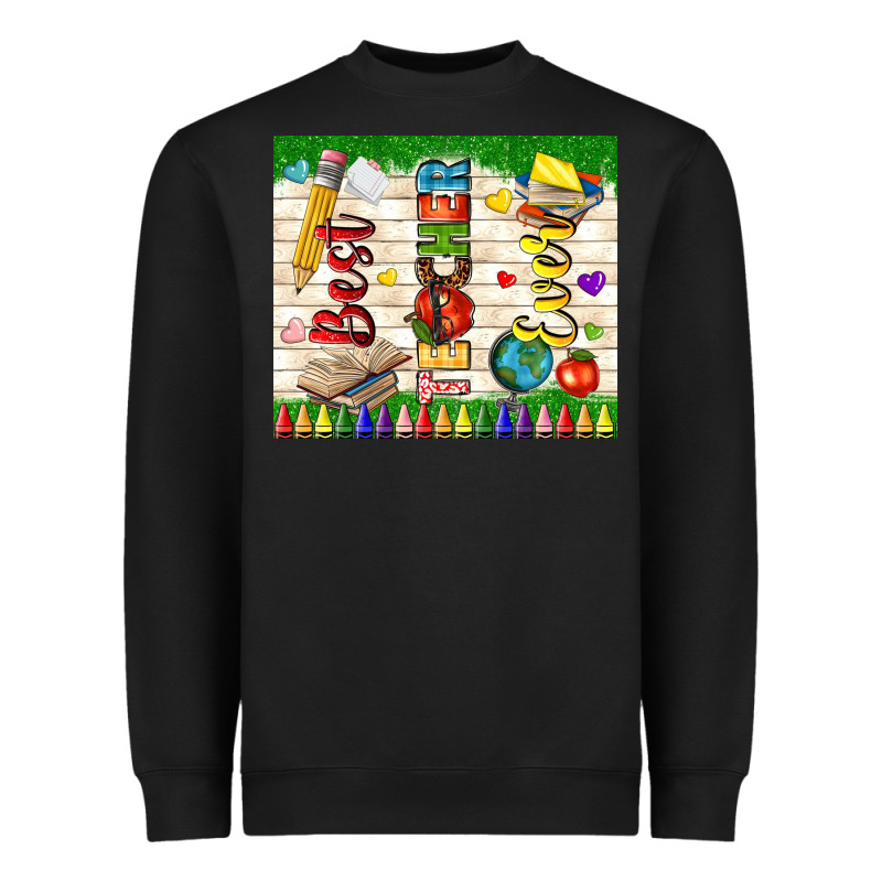 Best Teacher Ever Heavyweight Sweatshirt by TumblerDesignByShophia | Teevron