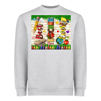 Heather Grey best teacher ever Heavyweight Sweatshirt - TumblerDesignByShophia