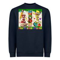Navy best teacher ever Heavyweight Sweatshirt - TumblerDesignByShophia