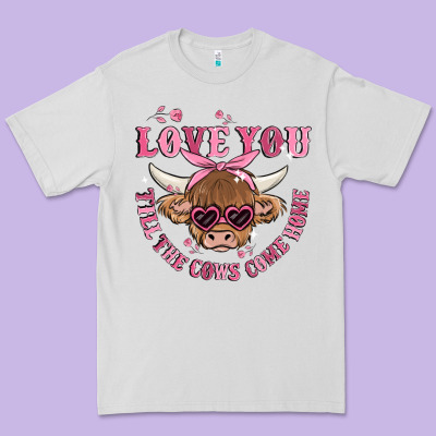 Love You Till The Cows Come Home Premium Tee Designed By Maliassmallbusiness