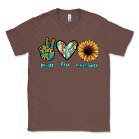 Chestnut peace love sunshine Classic Tee - JahusDesignShop