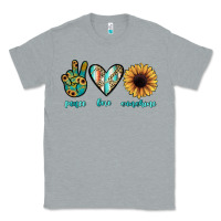 Heather Grey peace love sunshine Classic Tee - JahusDesignShop