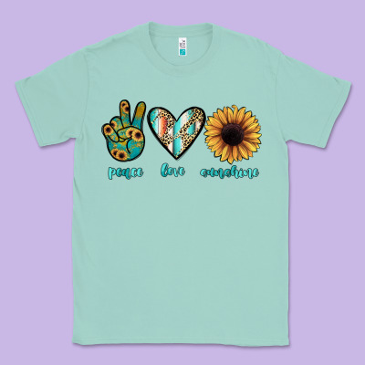 Peace Love Sunshine Classic Tee Designed By Jahusdesignshop